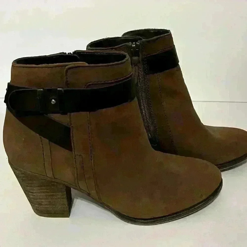 Franco Sarto Suede Booties Size 6.5